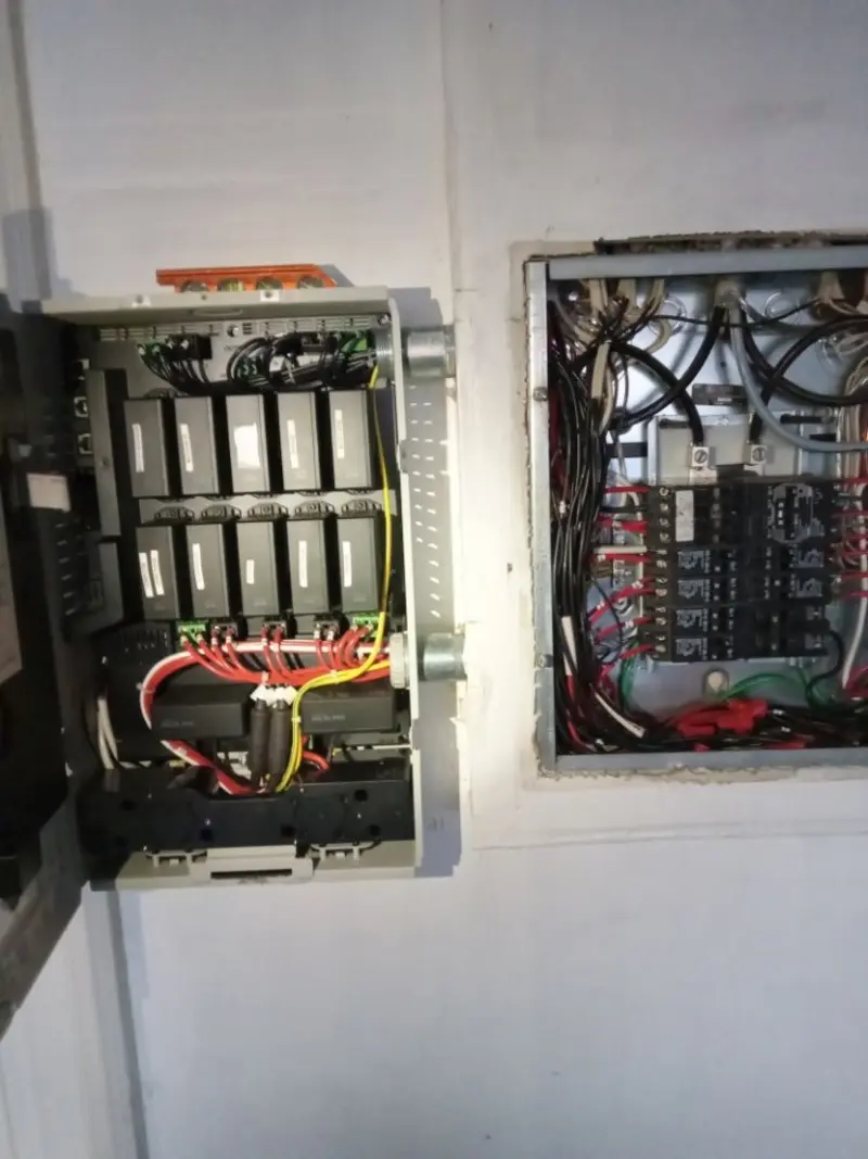 Electrical panel upgrade completed for Security Camera Wiring in Sealy